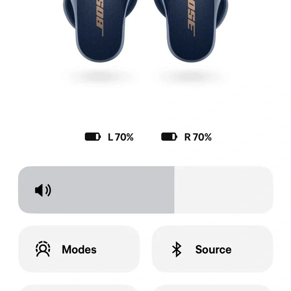 Bose QuietComfort Earbuds II Noise-Cancelling Earbuds Blue (No Cable) - READ